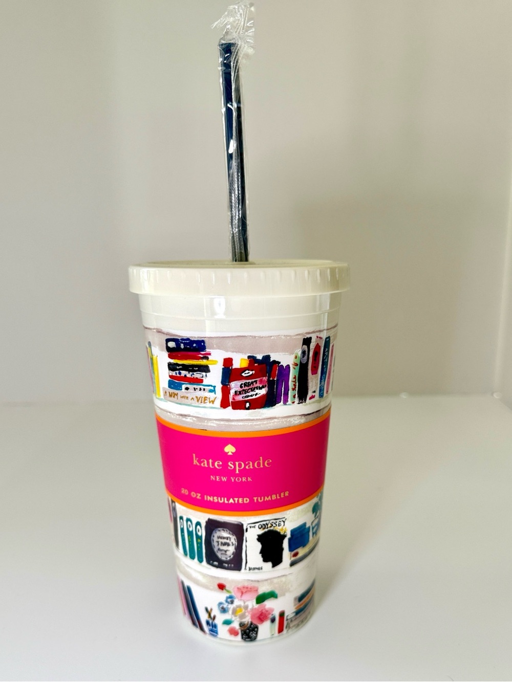 Kate Spade "Like a Book" insulated tumbler. NWT